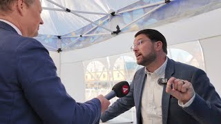 Jimmie Åkesson ger TV4 svar på tal [upl. by Suitangi999]