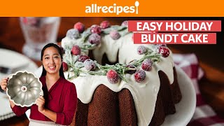 Easy Holiday Bundt Cake amp Decorating Tips  Bake No Mistake  Allrecipescom [upl. by Kegan797]