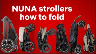 Nuna Strollers How to Fold [upl. by Rehctelf]