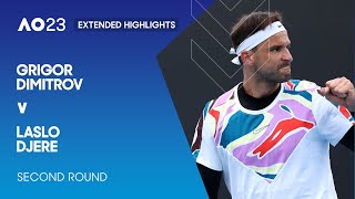 Grigor Dimitrov v Laslo Djere Extended Highlights  Australian Open 2023 Second Round [upl. by Iramaj]