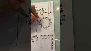 Christmas bucket list 🎄❤️🦌 christmas christmaslist lettering bucketlist xmas tutorial diy [upl. by Llien]