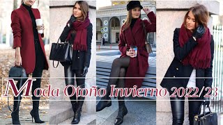 🔝TENDENCIAS DE MODA OTOÑO INVIERNO 2022 MUJER🆕 OUTFITS OTOÑO INVIERNO 2023 MODA 2022 [upl. by Ogeid]