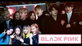 BTS Dancing and Singing to BLACKPINK Songs [upl. by Thetes768]