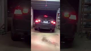 BMW 335d Straight Piped Backing Into Garage [upl. by Arri]