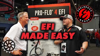 SEMA 2024  Edelbrock ProFlo 4 Makes EFI EASY [upl. by Danais]