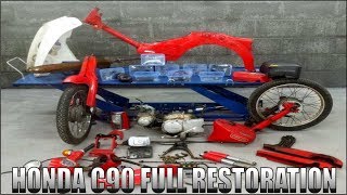 The Big Tear DownPart 1  Honda C90 FULL RESTORATION [upl. by Ramor383]