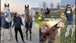 Internationaal Kronenberg  2 debuut dressuur amp springen DEEL 1 ✰vlog 228✰  Kristy Snepvangers [upl. by Nytsrik141]