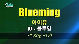 아이유IU  Blueming블루밍 1키 노래방 LaLaKaraoke Kpop [upl. by Goles]