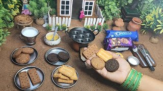 Miniature All Chocolate Biscuit Recipe  Bourbon Biscuit Appam Recipe  Oreo Dosa Recipe [upl. by Engelbert610]