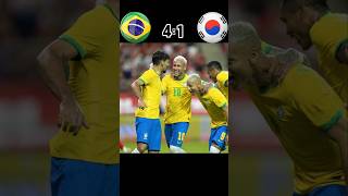 Brazil 🆚️ South Korea best 🔥❤ epic match 41 highlights shorts football youtube neymar [upl. by Roswald]