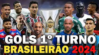 Os GOLS mais BONITOS do 1º TURNO do BRASILEIRÃO de 2024 [upl. by Mary]