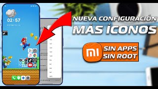 REGRESÓ Más íconos en la pantalla de tu Xiaomi y Redmi Note con HYPEROS [upl. by Marteena]