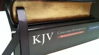 Cambridge Concord KJV goatskin leather redletter bible review [upl. by Ellene]