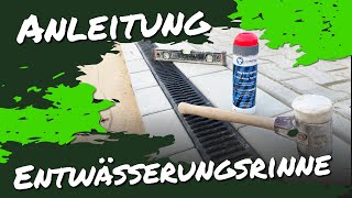 Anleitung Entwässerungsrinne einbauen [upl. by Derron303]