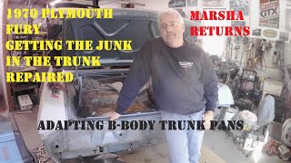 1970 Plymouth Fury Trunk Pan Repairs [upl. by Ahseyd]