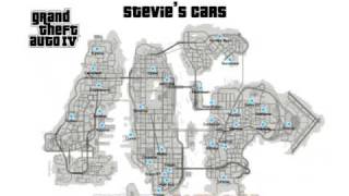 Grand Theft Auto 4 Stevies Car Locations [upl. by Akialam]