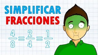 SIMPLIFICAR FRACCIONES super fácil  para principiantes [upl. by Yelnats532]