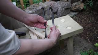 The Saalburg workbench testing the Herculaneum bench holdfast [upl. by Haelhsa427]