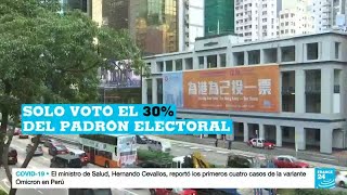 La abstención gran protagonista de las elecciones legislativas en Hong Kong [upl. by Htebazil]