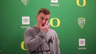 Bo Nix reacts to blowout win at Colorado [upl. by Ahsatsana]