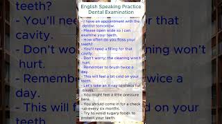 English speaking practice Dental examination  practice English fluency englishspeakingpractice [upl. by Nedgo]