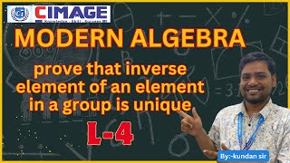 Prove that inverse element of an element in a group is unique I Group Theory  BY kundan sir [upl. by Eltsyrk]