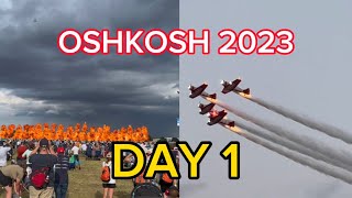 OSHKOSH 2023 Day 1 Explosions and Fighter Jets [upl. by Nereus412]