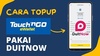 Cara TopUp eWallet Touch n Go menggunakan DuitNow Transfer [upl. by Beckett760]