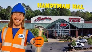 Handyman Hal Explores Hardware Store  Discover Tools for Kids [upl. by Malinowski]