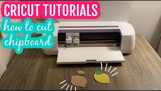 How to Cut Chipboard with the Cricut Maker  Cricut Beginner Tutorials [upl. by Lleze]