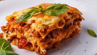 Recette facile de Lasagne viande hachée au four وصفة سهلة لزانيا باللحم المفروم في الفرن [upl. by Burrow]