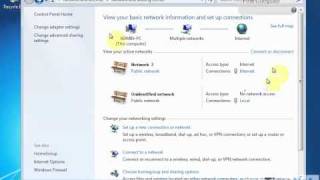 How to Share Internet Connection in Windows7 CpocLab  Live Networking training in India [upl. by Darius401]