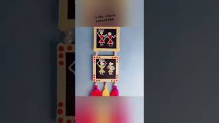 Warli wall hanging painting short warlipaintings homedecor easydiy homemade artwithyashoda [upl. by Galer]