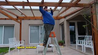 como hacer una pergola de madera [upl. by Butch]