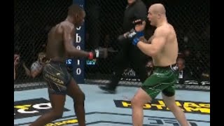 Adesanya vs Vettori 2 ghost punchkicks and dodges [upl. by Aenel677]