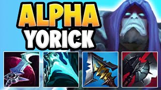 HOW ABSURD IS THIS NEW HIGH ELO GLASS CANNON YORICK BUILD YORICK TOP GAMEPLAY League of Legends [upl. by Etnom]