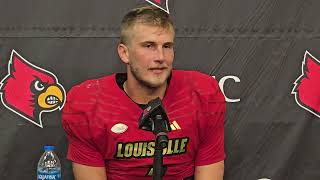 QB Tyler Shough following Louisville’s loss to SMU [upl. by Wesley]