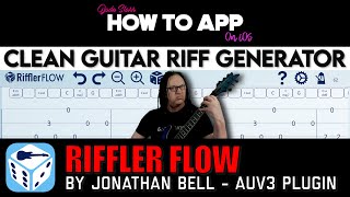 Clean Guitar Riff Generator Riffler Flow on iOS  How To App on iOS  EP 1096 S12 [upl. by Shippee]