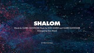 SHALOM  SATB piano track  lyrics [upl. by Ahsiuqat]