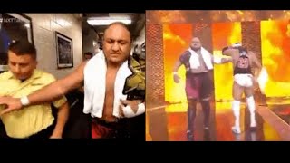 Samoa Joe pushes MJF before and after [upl. by Ayana]