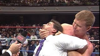 Bob Backlund demonstrates the CrossFace Chickenwing Raw [upl. by Leigha449]