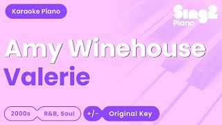 Amy Winehouse  Valerie Piano Karaoke [upl. by Hesky]