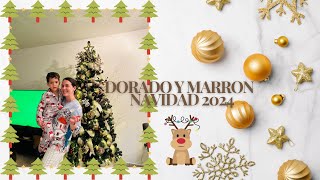 DECORACION EN DORADO Y MARRON PARA ARBOL DE NAVIDAD UN RATICO CON WENDY [upl. by Rusty187]