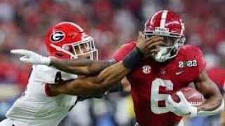 CFB National Championship Georgia Bulldogs vs Alabama Crimson Tide  First Half Highlights [upl. by Ariaet]