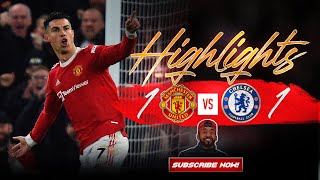 LUCKY TO GET A DRAW amp RONALDO GOAL Manchester United 11 Chelsea  Watch Along Highlights [upl. by Gagliano]