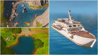 Visit Shipwreck Cove Yacht and Flopper Pond Guide – Fortnite Meowscles Mischief Challenge [upl. by Notsirhc6]