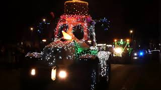 ILLUMINATED TRACTOR CHARITY RUN RUSHDEN [upl. by Sasnett155]