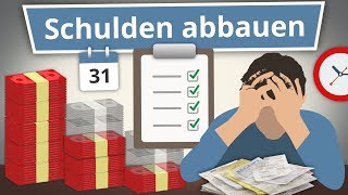 Schulden Abbauen 4 Tipps um effektiv Schulden loszuwerden [upl. by Bradway]