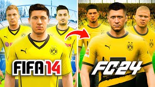 Reconstruyo al BORUSSIA DORTMUND desde FIFA 14 hasta FC 24 [upl. by English]