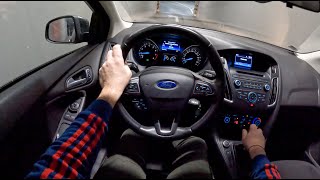 2014 Ford Focus Mk3 Night  POV Test Drive 1016 Joe Black [upl. by Whitcher]